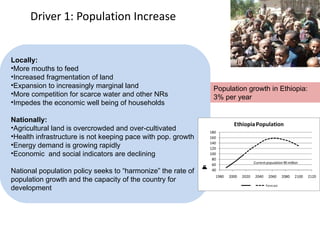 Ethiopia water sector: Drivers of change