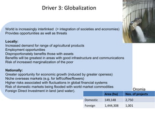 Ethiopia water sector: Drivers of change