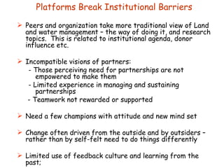 Nile Basin Development Challenge: Rainwater management systems