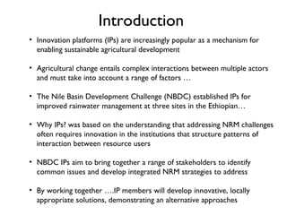 WAT-A-GAME for participatory NRM planning: Fogera case study