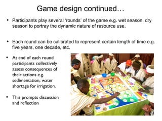 WAT-A-GAME for participatory NRM planning: Fogera case study