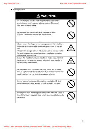NB Designer Manual Operation [unlockplc.com] | PDF