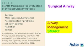 Surgical Airway
Airway
Management
SMART
 
