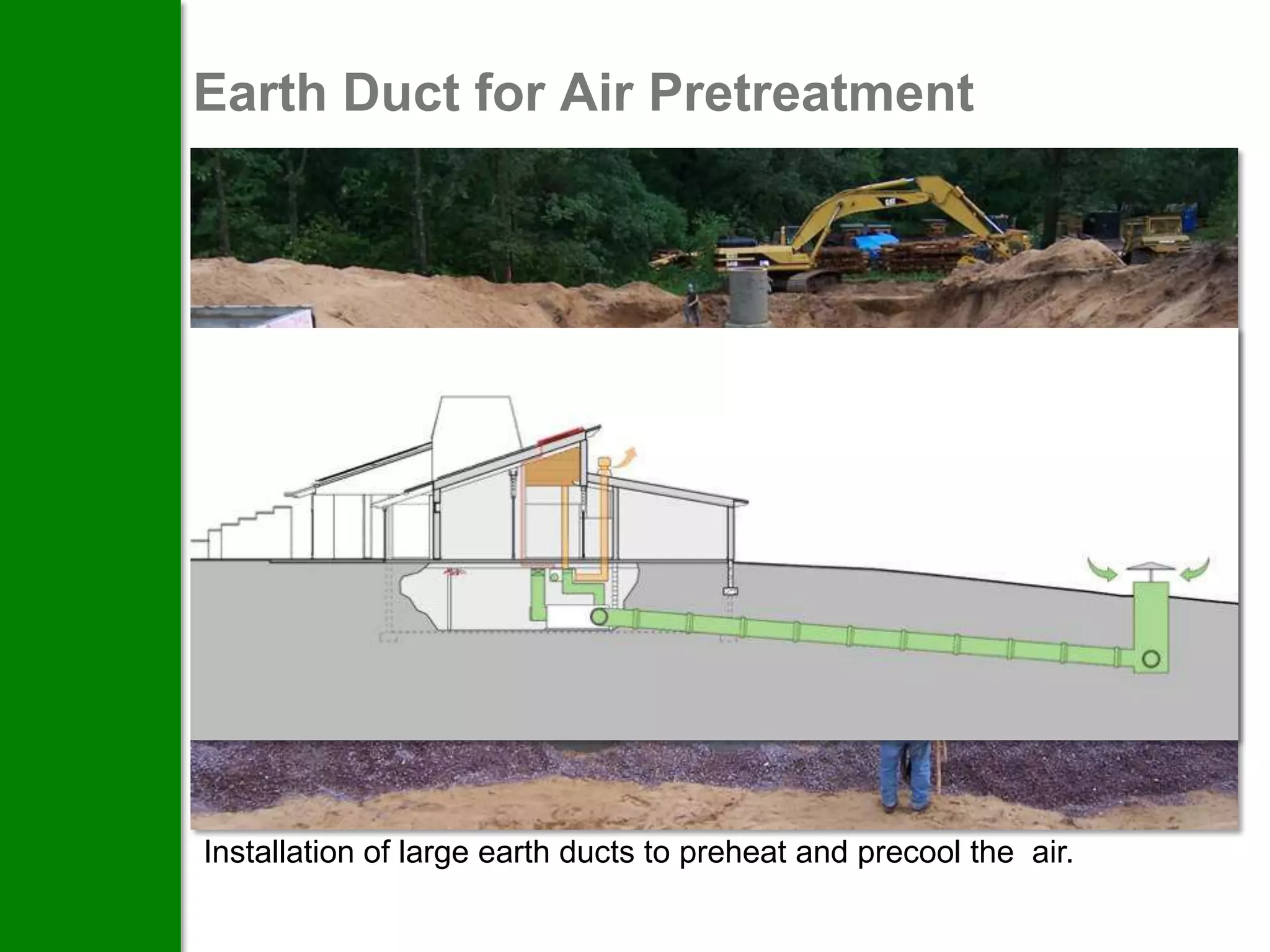 Earth Duct for Air Pretreatment




Installation of large earth ducts to preheat and precool the air.
 