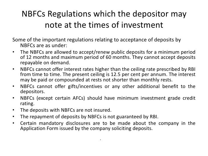 nbfc regulations The role & regulations of nbfcs (non banking finance companies) in india: the structure and status profile shweta singh, anuj pratap singh and sharad tiwari . nbfc regulations The role & regulations of nbfcs (non banking finance companies) in india: the structure and status profile shweta singh, anuj pratap singh and sharad tiwari .