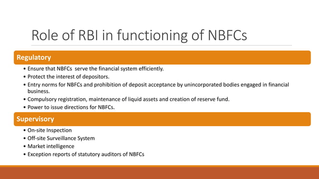 Nbfc introduction and compliances | PPT