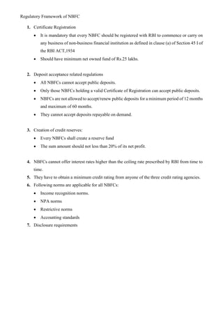NON - BANKING FINANCIAL COMPANIES IN INDIA & IT'S LEGAL FRAMEWORK | PDF
