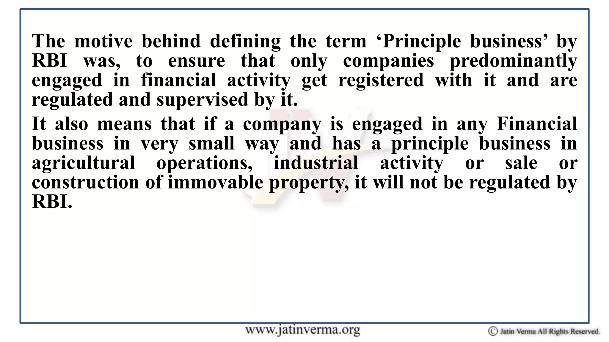 Non-Banking Financial Corporation (NBFC) | PPT 