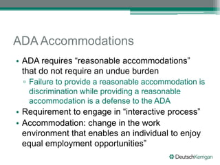 ADA and FMLA | PPTX