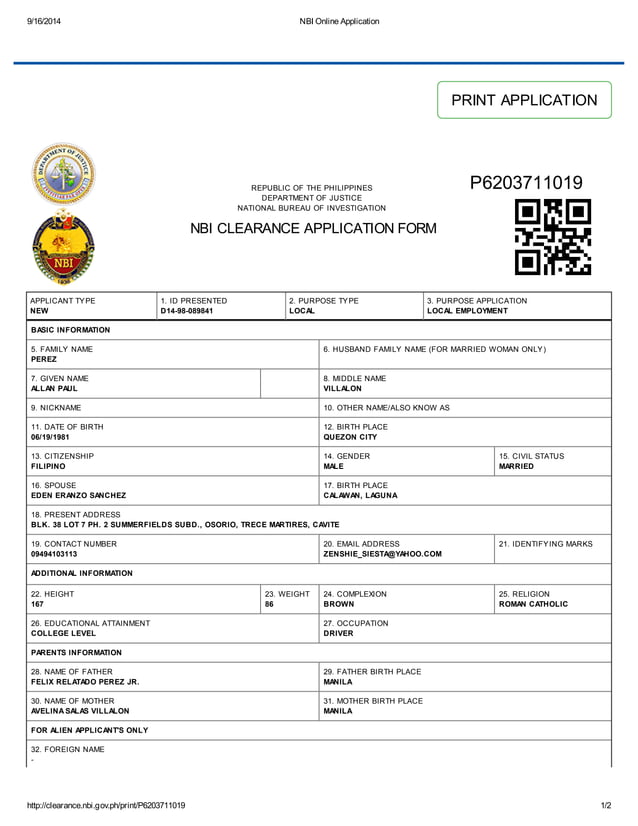Nbi online application pdf