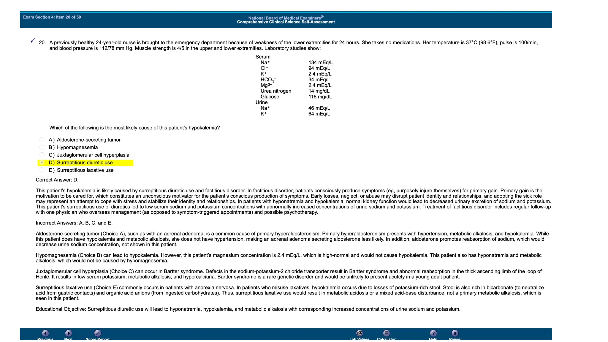 NBME 14 - ANSWERS.pdf for usmle step 2 CK