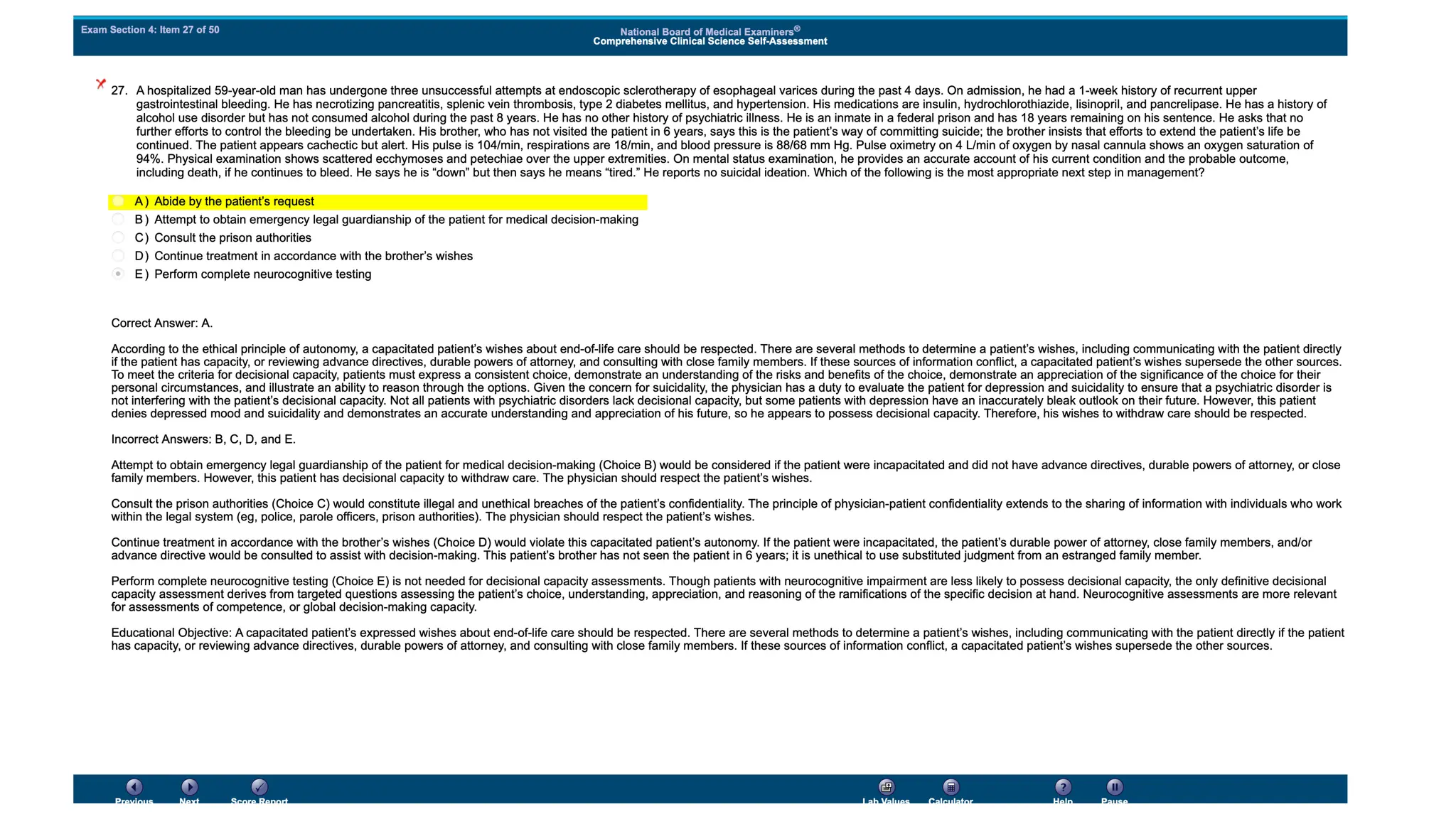 NBME 14 - ANSWERS.pdf for usmle step 2 CK