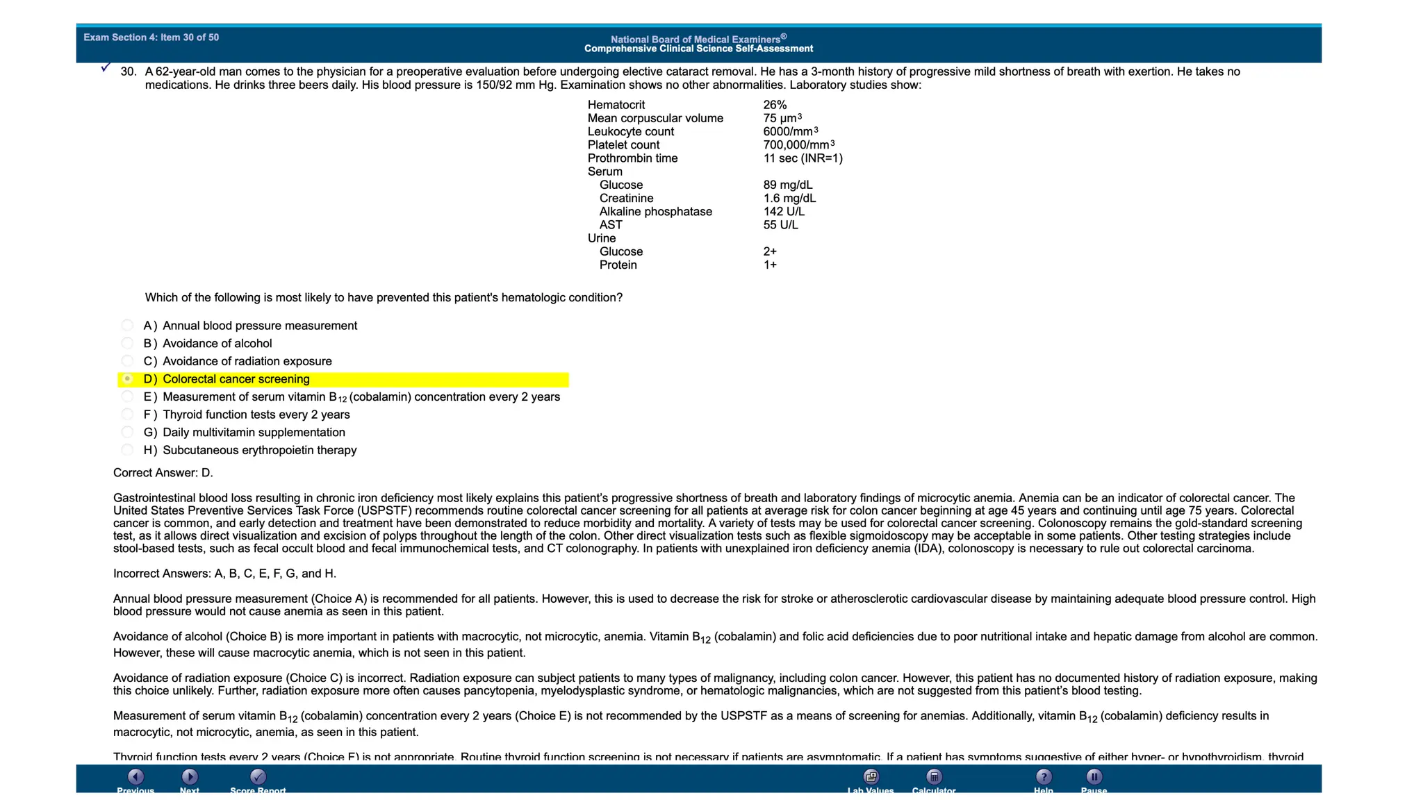NBME 14 - ANSWERS.pdf for usmle step 2 CK