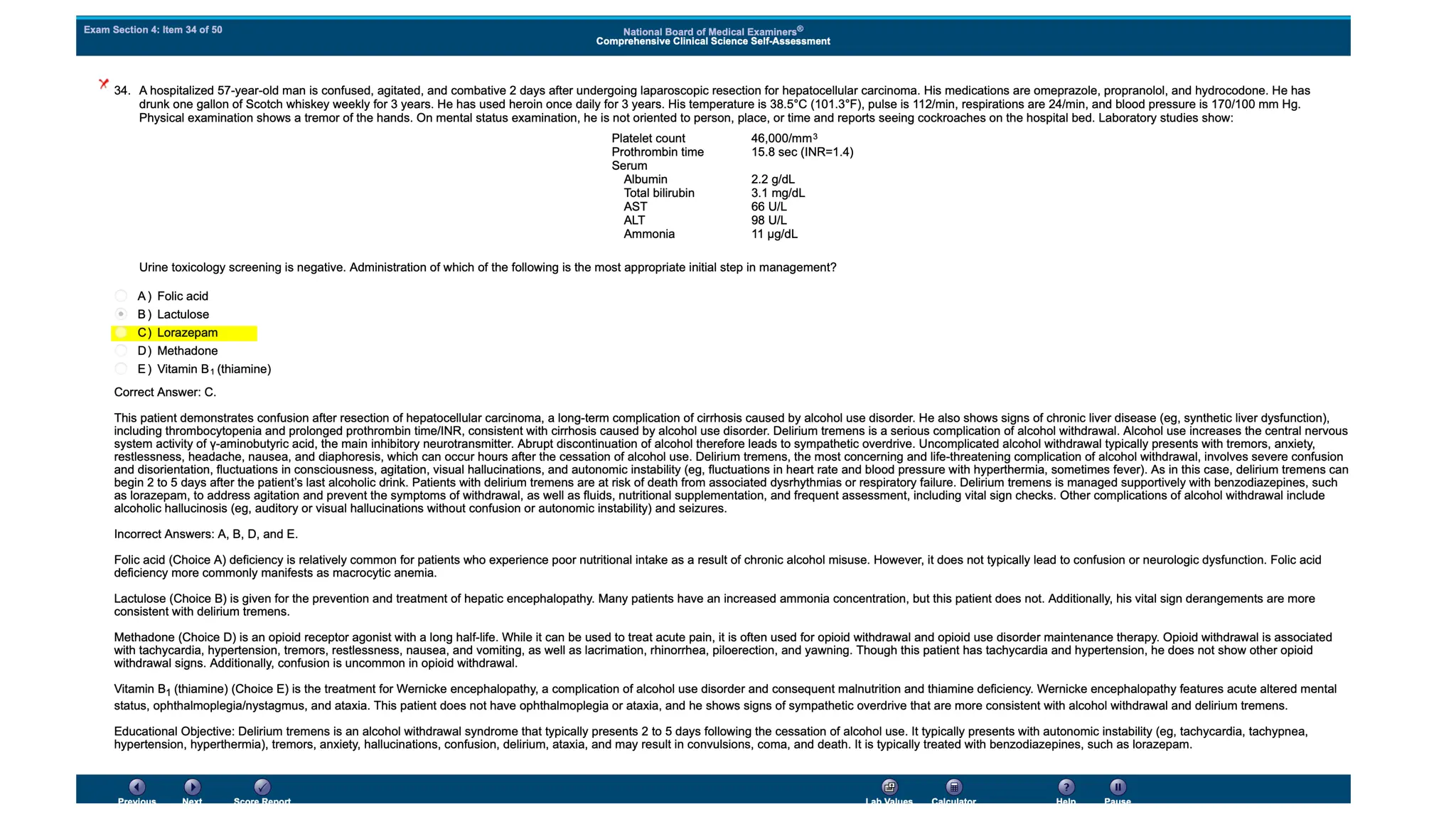 NBME 14 - ANSWERS.pdf for usmle step 2 CK