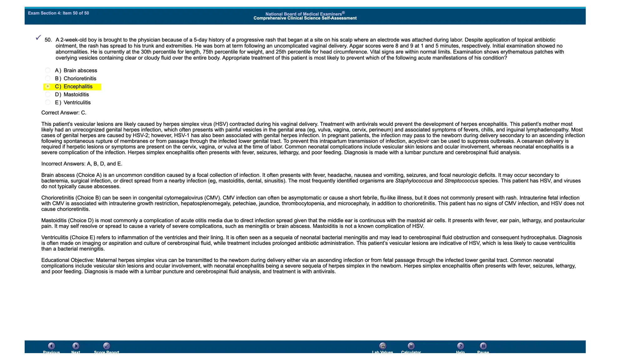 NBME 14 - ANSWERS.pdf for usmle step 2 CK