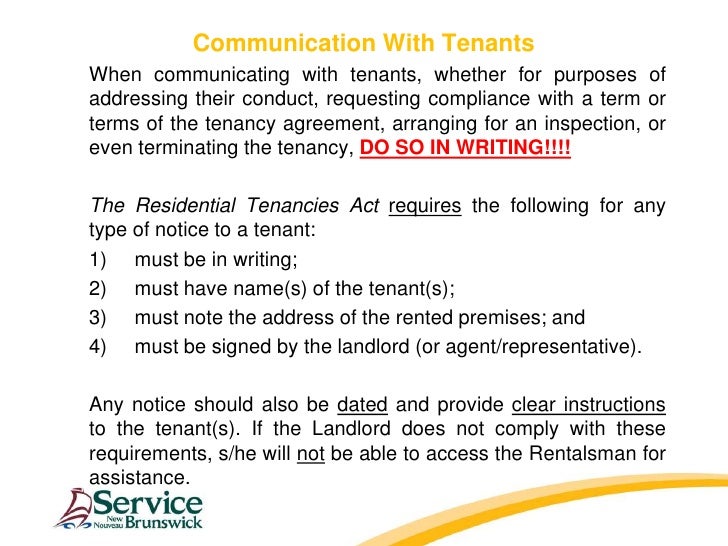 Residential Tenancies Act
