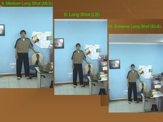 8. Medium Long Shot (MLS)
9. Long Shot (LS)
10. Extreme Long Shot (ELS)
 