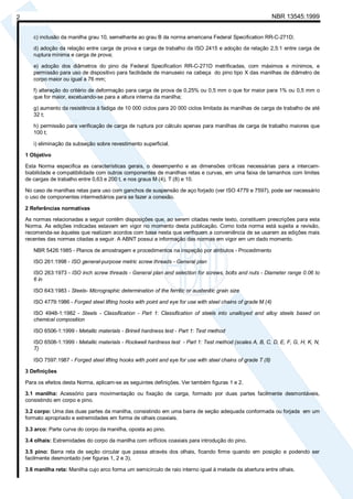 NBR 13545:1999 Standard for Lifting Shackles - Specifications and ...