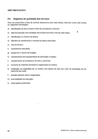 Nbr 6122 projeto e execução de fundações