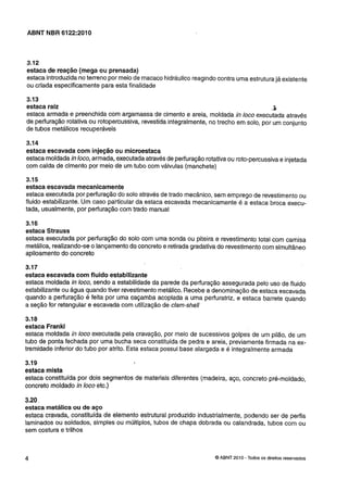 Nbr 6122 projeto e execução de fundações