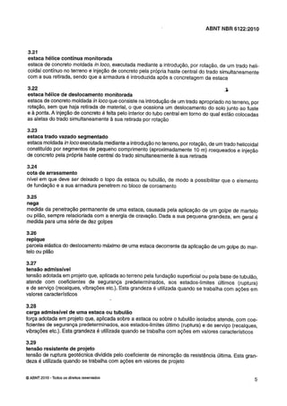 Nbr 6122 projeto e execução de fundações