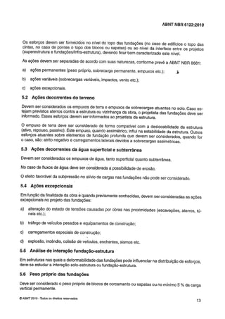 Nbr 6122 projeto e execução de fundações