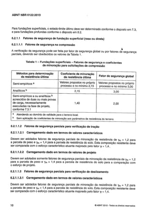 Nbr 6122 projeto e execução de fundações