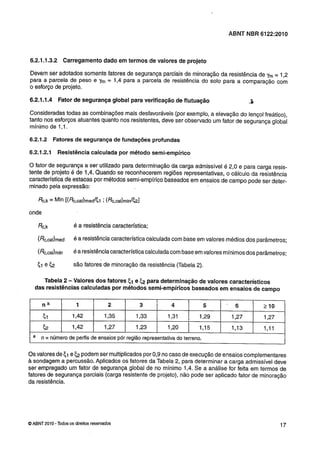Nbr 6122 projeto e execução de fundações