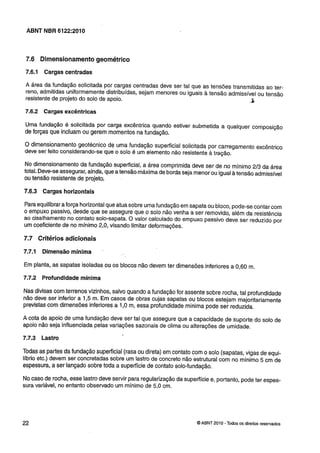 Nbr 6122 projeto e execução de fundações