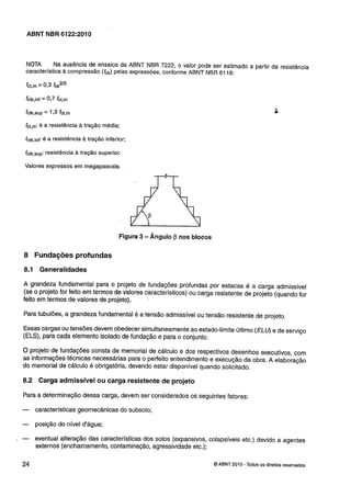 Nbr 6122 projeto e execução de fundações