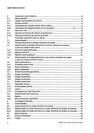 Nbr 6122 projeto e execução de fundações