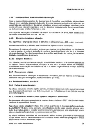 Nbr 6122 projeto e execução de fundações