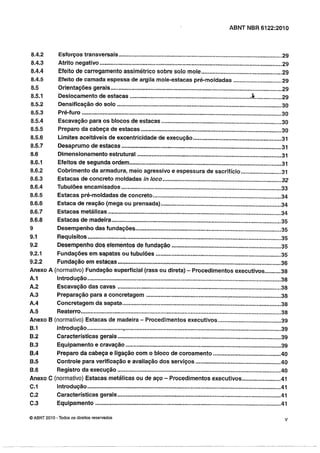 Nbr 6122 projeto e execução de fundações