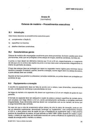 Nbr 6122 projeto e execução de fundações