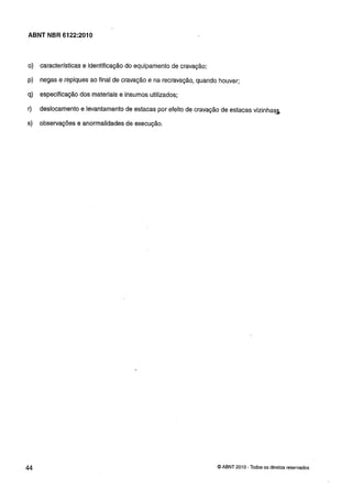 Nbr 6122 projeto e execução de fundações