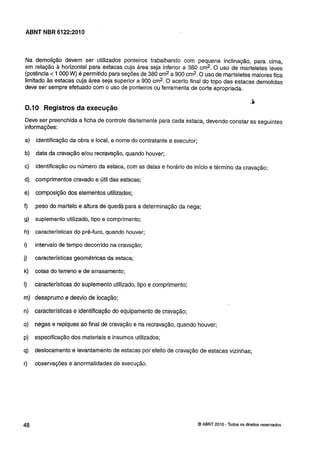 Nbr 6122 projeto e execução de fundações
