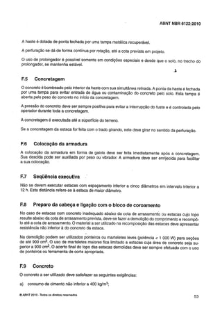 Nbr 6122 projeto e execução de fundações