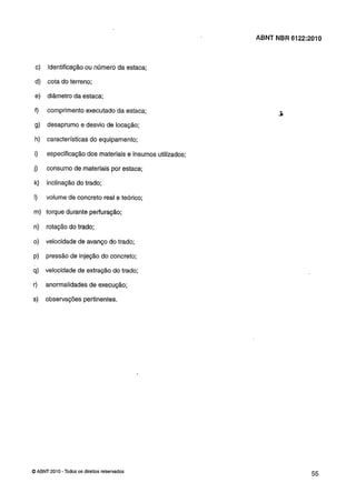 Nbr 6122 projeto e execução de fundações