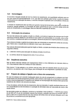 Nbr 6122 projeto e execução de fundações