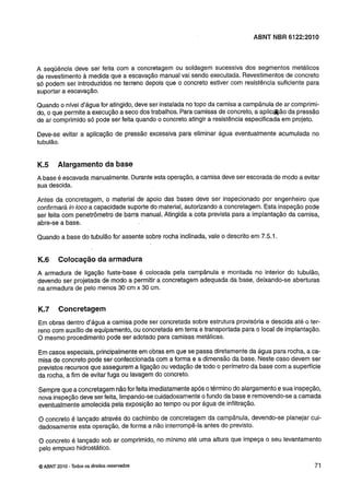 Nbr 6122 projeto e execução de fundações