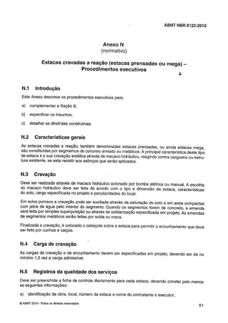 Nbr 6122 projeto e execução de fundações