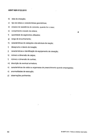 Nbr 6122 projeto e execução de fundações