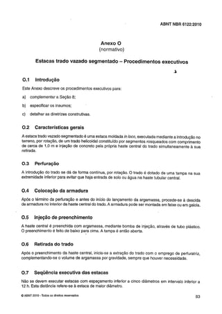 Nbr 6122 projeto e execução de fundações