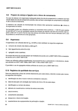 Nbr 6122 projeto e execução de fundações