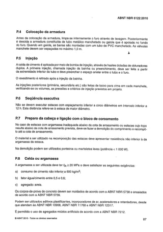 Nbr 6122 projeto e execução de fundações
