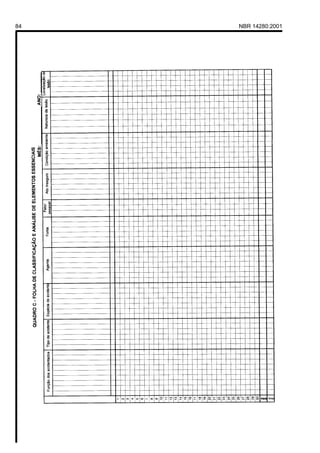Licença de uso exclusivo para Petrobrás S/A
 Cópia impressa pelo Sistema Target CENWeb

84                                             NBR 14280:2001
 