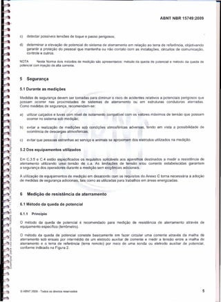 Nbr 15749   malha de aterramento