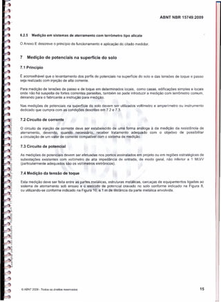 Nbr 15749   malha de aterramento