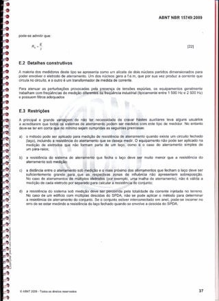 Nbr 15749   malha de aterramento