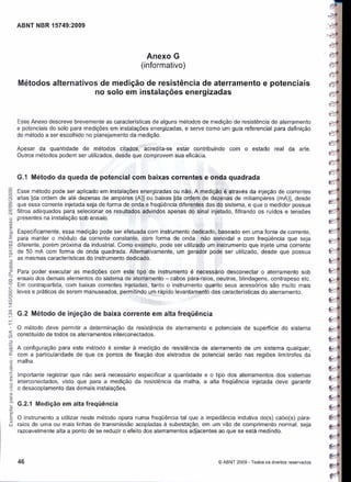 Nbr 15749   malha de aterramento